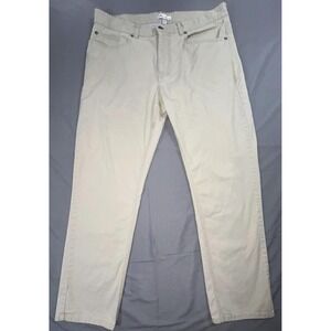 Peter Millar Jeans Mens 36 Beige Light Wash Straight Leg Stretch Denim Pants